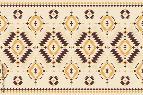 Ethnic Ikat seamless pattern in tribal. folk embroidery, American, mexican for fabric, carpet, textile, rug, clothing, batik, motif.