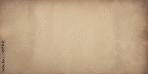 Aging paper background for the design. Light colored beige vintage paper. Old stained papyrus wallpaper for design work with copy space.