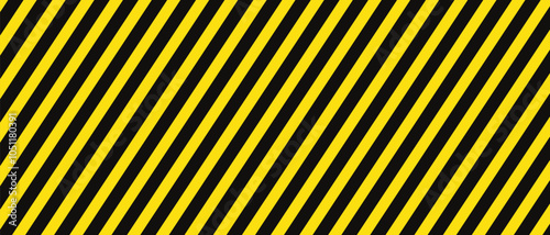 abstract black yellow warning line pattern design.