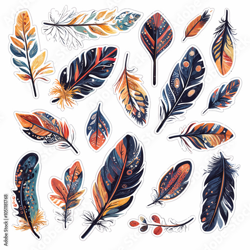 Boho Chic Feather Arrow Die Cut Vinyl Design