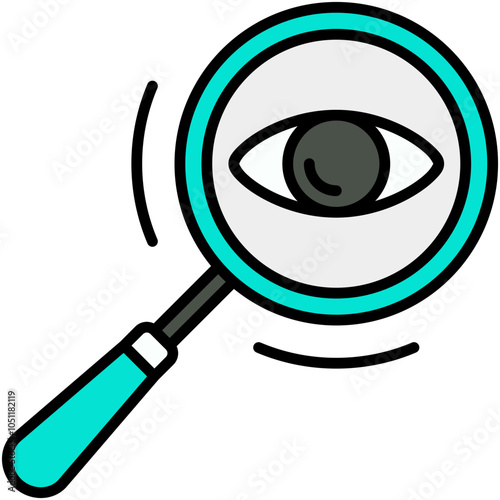 Transparency Icon. Company Core Value Pictogram Graphic Illustration. Isolated Simple Filled Line Icon For Infographic, App and Web Button.