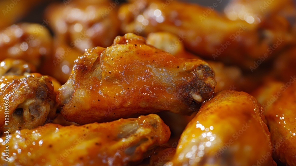 Close-Up of Delicious Buffalo Wings on Plate Close-Up of Delicious Buffalo Wings on Plate