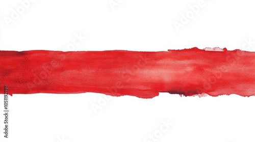 Wallpaper Mural Dynamic red brushstroke art, vibrant abstract painting on white background bold Torontodigital.ca