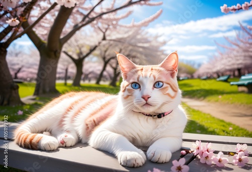 Cat in the park