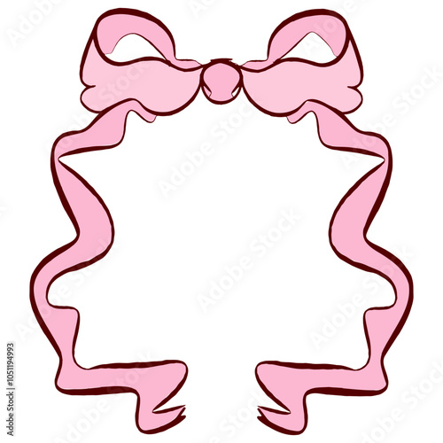 coquette clipart, cute, y2k, coquette aesthetic, bows frame, crafts Bows Coquette border, Coquette, pink ribbon frame, Pink Coquette Ribbon banner Clipart Gift bow clipart clipart valentine gift