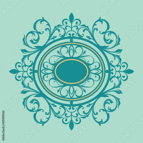 Template for plotter laser cutting of paper, metal engraving, wood carving, cnc, Decorative paper art panel dies