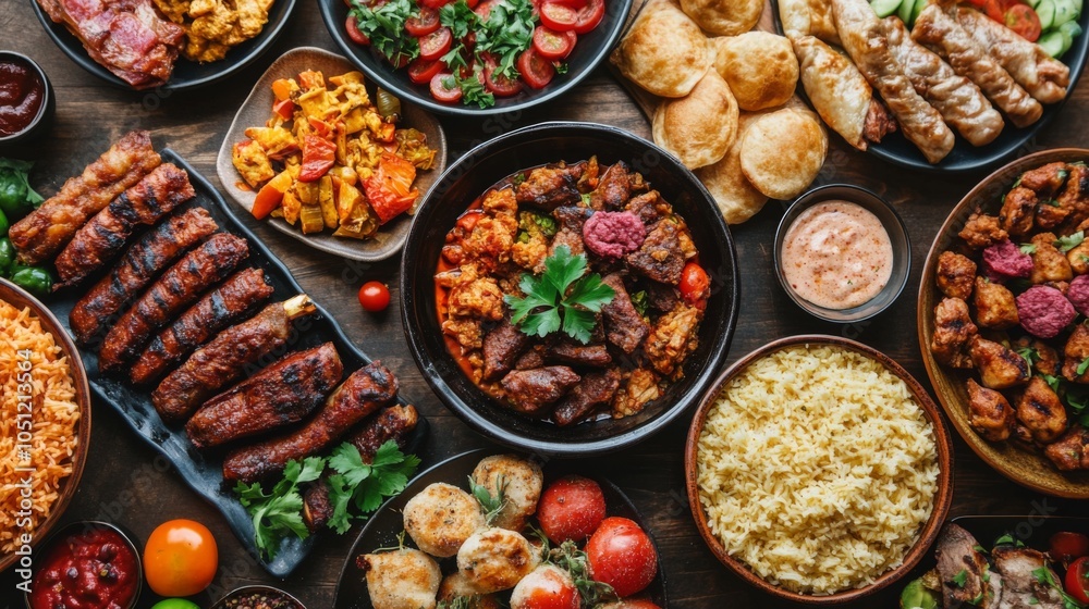 Middle Eastern Cuisine with Fresh Ingredients Middle Eastern Cuisine with Fresh Ingredients