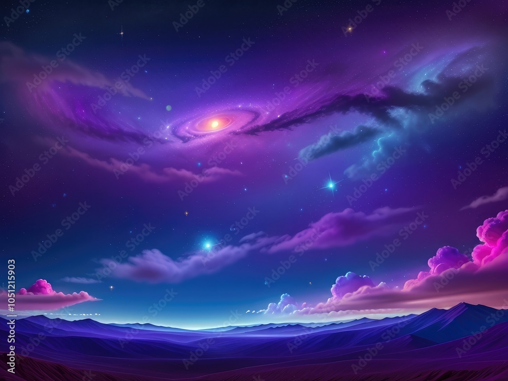 Obraz premium night sky and stars