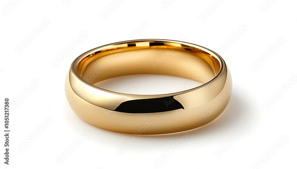 A polished gold ring with a smooth, shiny surface, symbolizing love and commitment. A polished gold ring with a smooth, shiny surface, symbolizing love and commitment.