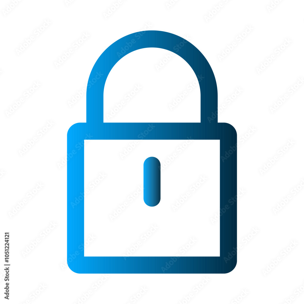 Padlock icon template