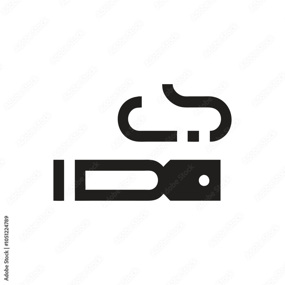Vape Pen Icon on white background Vape Pen Icon on white background