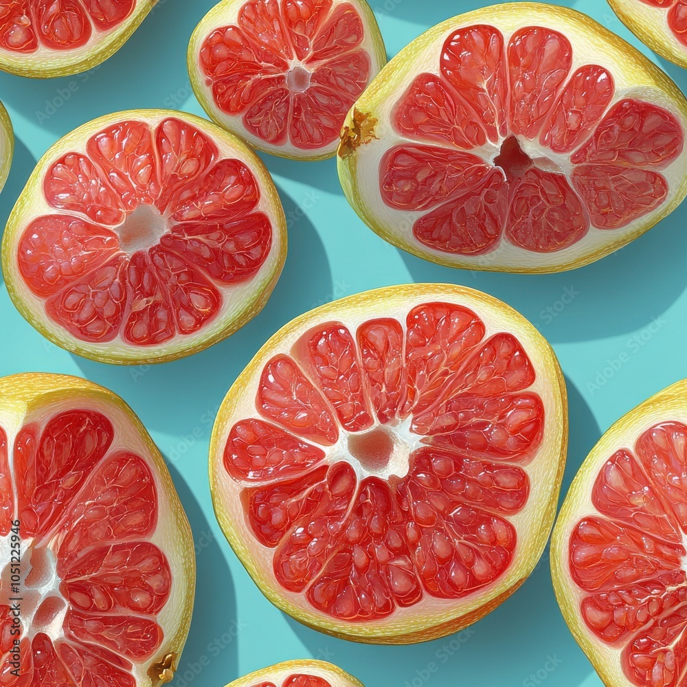 A close up of a grapefruit with the skin peeled away. Generative AI A close up of a grapefruit with the skin peeled away. Generative AI