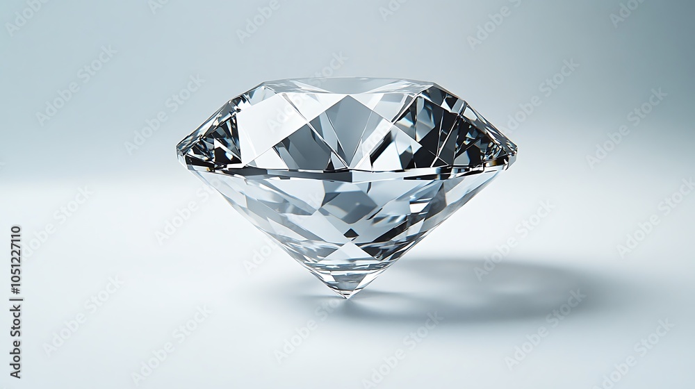 A sparkling diamond with a classic cut, reflecting light and showcasing its brilliance. A sparkling diamond with a classic cut, reflecting light and showcasing its brilliance.