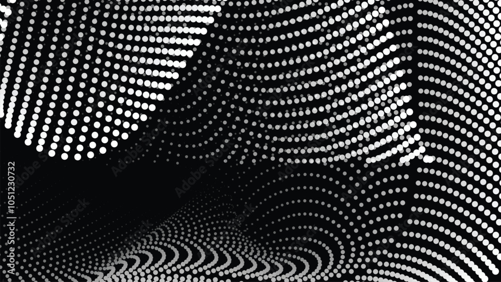 Black halftone abstract background for backdrop or presentation