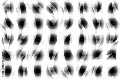 Halftone trendy zebra skin pattern background vector. Animal fur dotted vector background. Abstract seamless zebra stripe pattern.