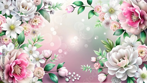 background with pink flowers