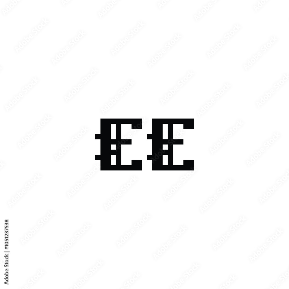 EE monogram logo design letter text name symbol monochrome logotype alphabet character simple logo EE monogram logo design letter text name symbol monochrome logotype alphabet character simple logo