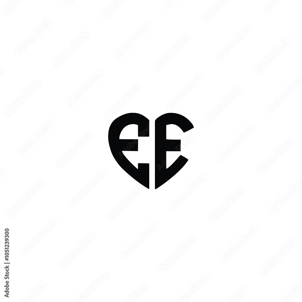 EE monogram logo design letter text name symbol monochrome logotype alphabet character simple logo EE monogram logo design letter text name symbol monochrome logotype alphabet character simple logo