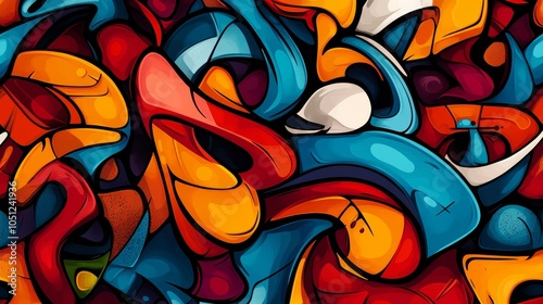 Artistic Expressions in a Graffiti Style Design