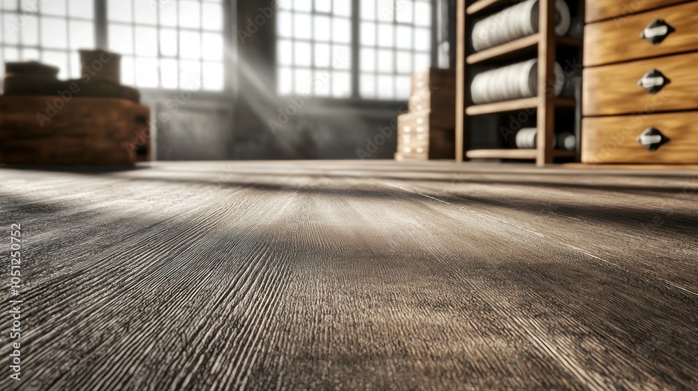 Vibrant artisan hq mockup scene with natural light and rustic elements for creative projects
