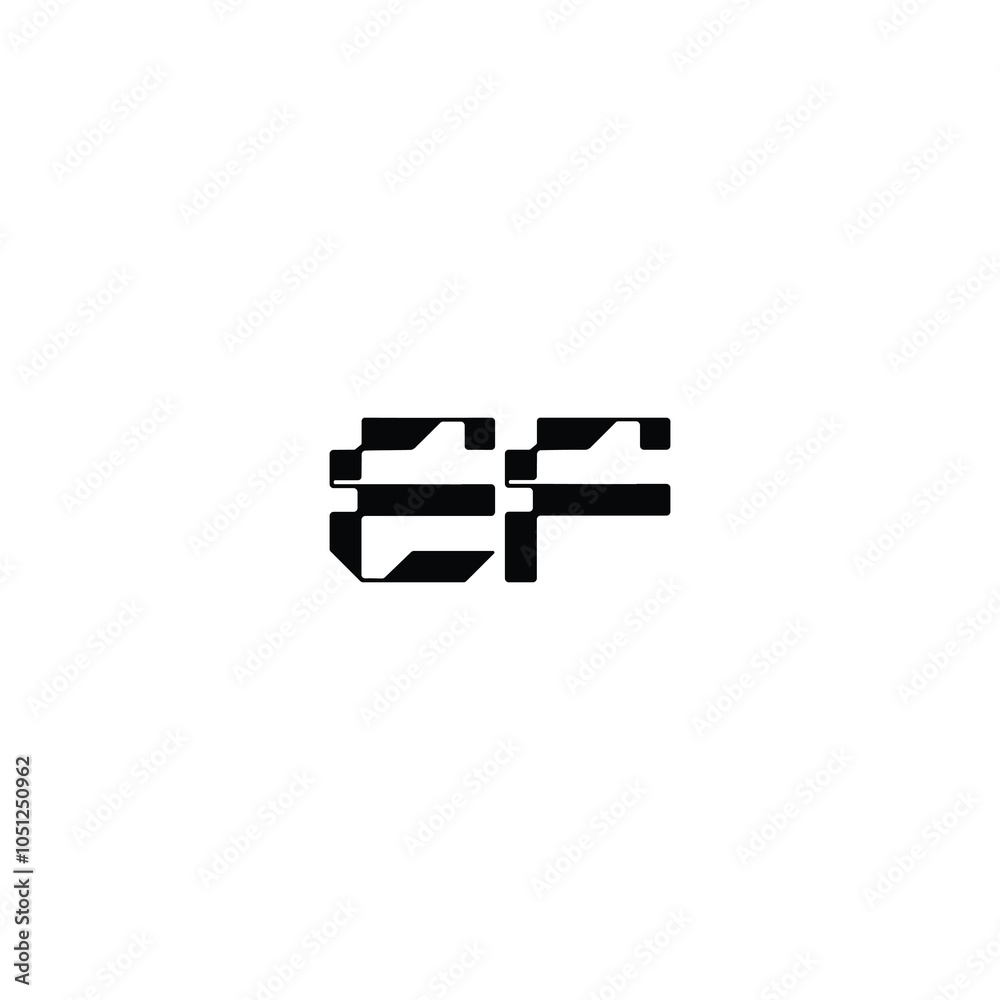 EF monogram logo design letter text name symbol monochrome logotype alphabet character simple logo EF monogram logo design letter text name symbol monochrome logotype alphabet character simple logo