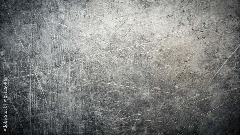 Obraz premium Scratched black and white surface texture