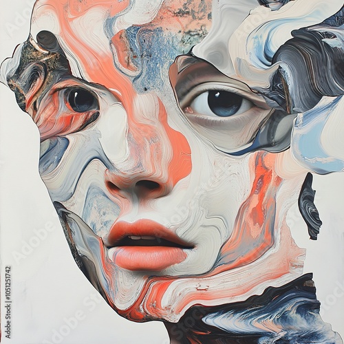 Abstract Portrait: A Study in Color and Expression