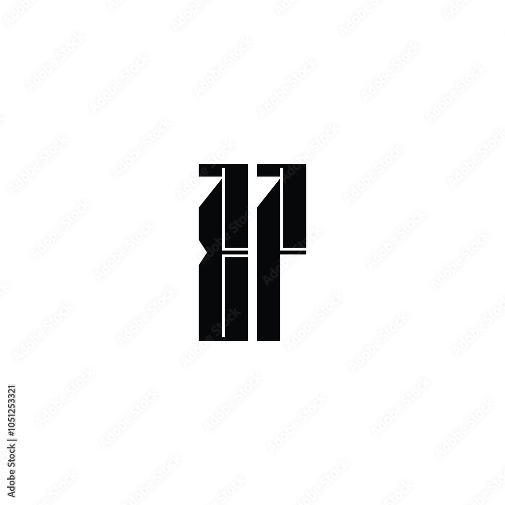 Obraz premium EF monogram logo design letter text name symbol monochrome logotype alphabet character simple logo