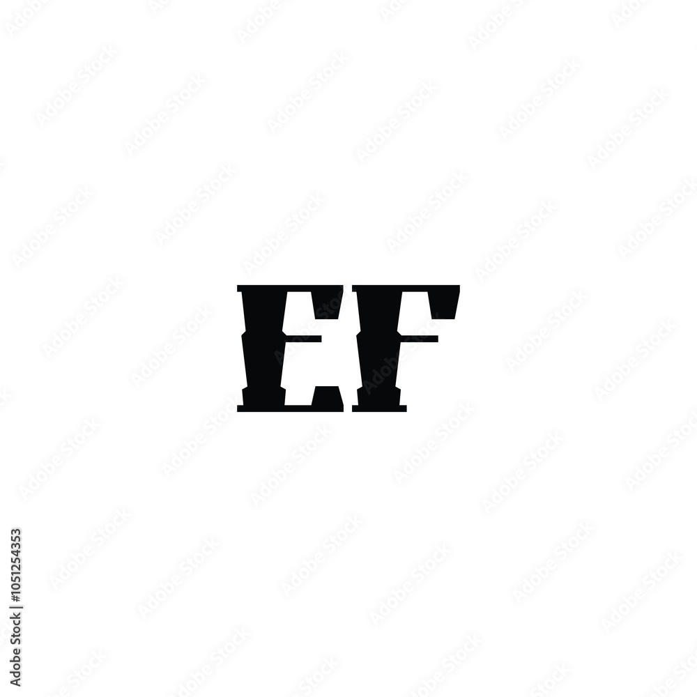 EF monogram logo design letter text name symbol monochrome logotype alphabet character simple logo EF monogram logo design letter text name symbol monochrome logotype alphabet character simple logo