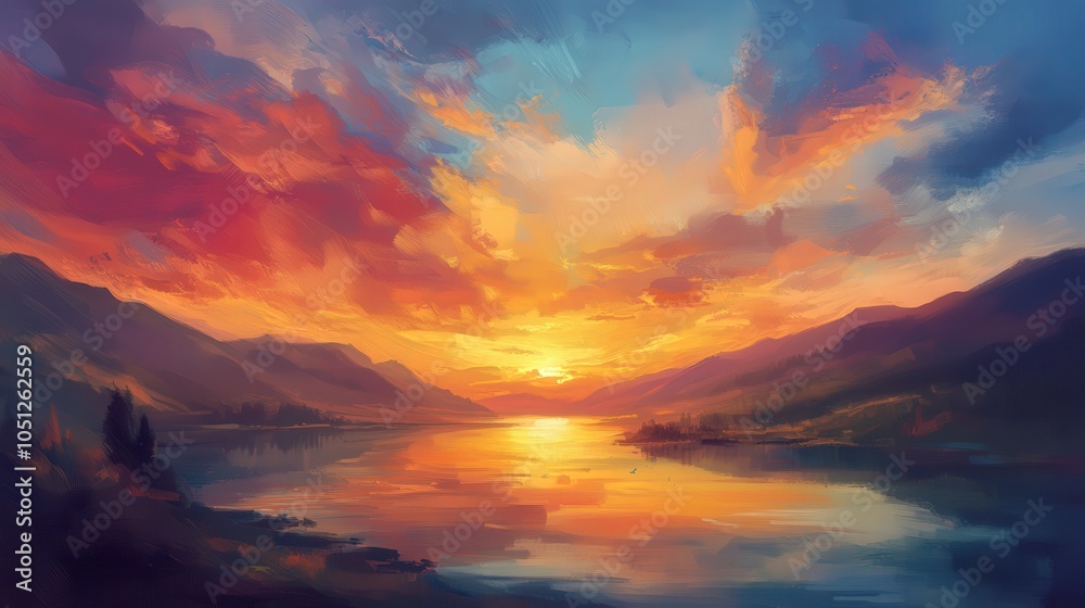 The colors of a sunset can evoke nostalgia.