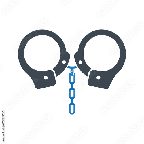 Prisoner. Person in custody icon