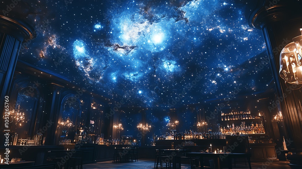 Celestial bar experience where the universe meets mixology
