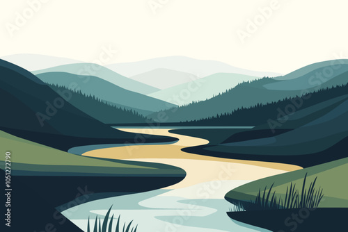 beautiful landscape hawaii island abstract minimal lake mountain scenic sunset