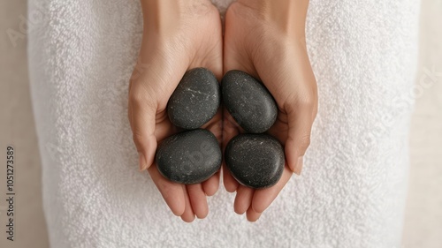 Invigorating foot massage with hot stones and herbal oils, refreshing experience, foot spa, massage, refresh