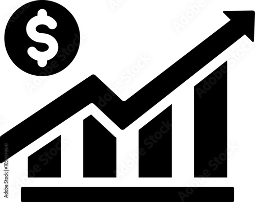 Investment Growth Glyph Icon