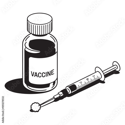 syringe and medicine