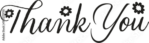 AdThank you lettering in elegant calligraphy, perfect for greeting cards, invitations, or business presentations, conveying appreciation with a stylish, handwritten touch
obe Illustrator Artwork