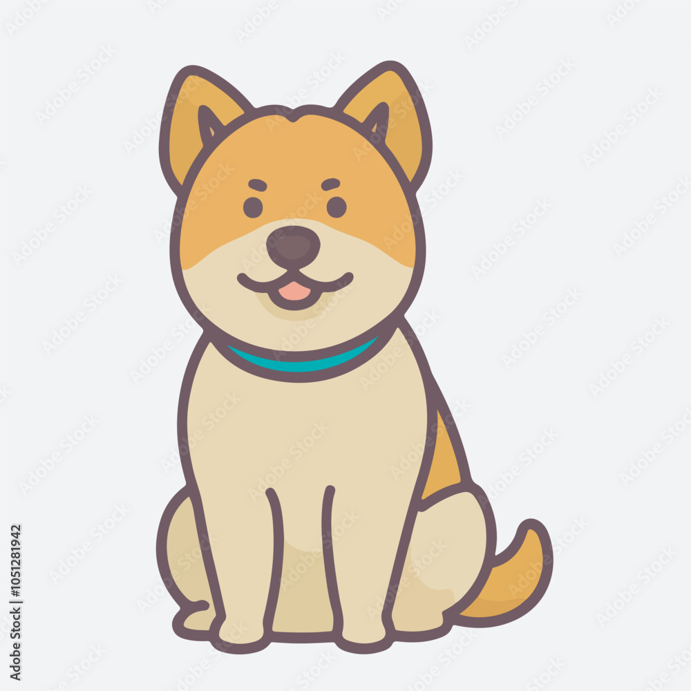 Fototapeta premium Art and Illustration of cat and dog perfect for design