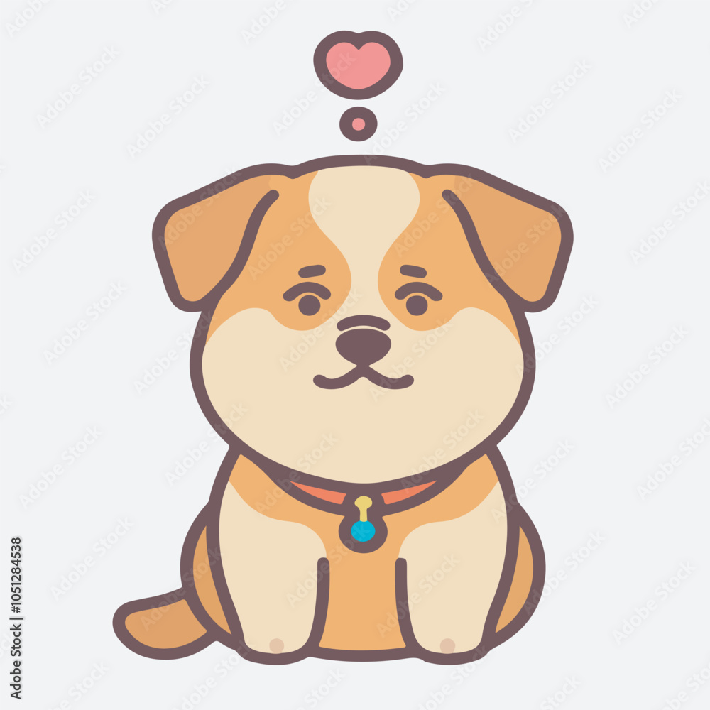 Fototapeta premium Art and Illustration of cat and dog perfect for design
