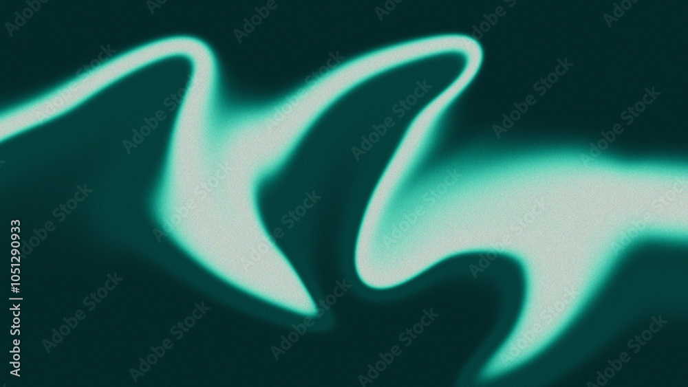 A fluid, teal-green abstract wave design on a dark background, with smooth curves and glowing edges, evoking a sense of energy and flow A fluid, teal-green abstract wave design on a dark background, with smooth curves and glowing edges, evoking a sense of energy and flow