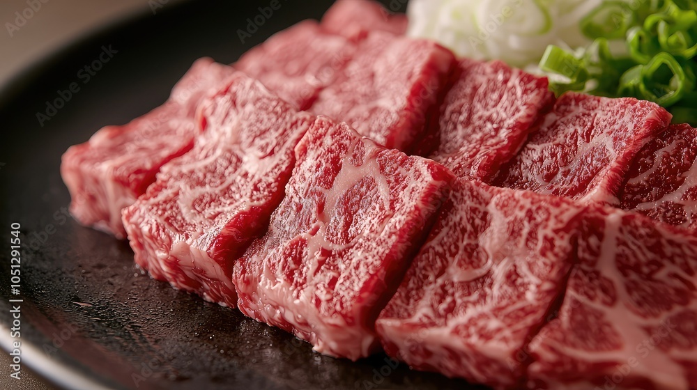Fresh Beef Marbling Close-up for Culinary Delight Fresh Beef Marbling Close-up for Culinary Delight