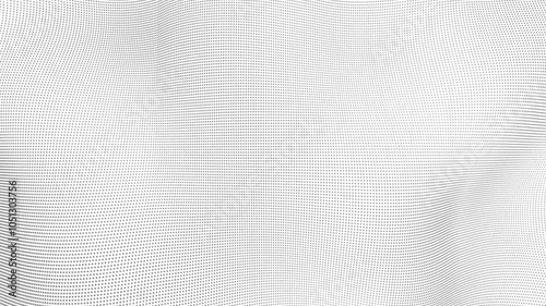 Wallpaper Mural Abstract background of lines and dots. Wavy line drawing . Design element. Torontodigital.ca