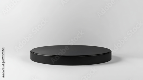 Minimalist product display stand on light background