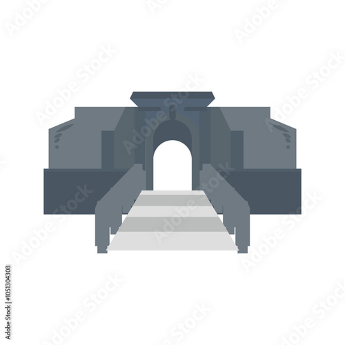 Landmark Fort Marlborough Vector Illustration photo