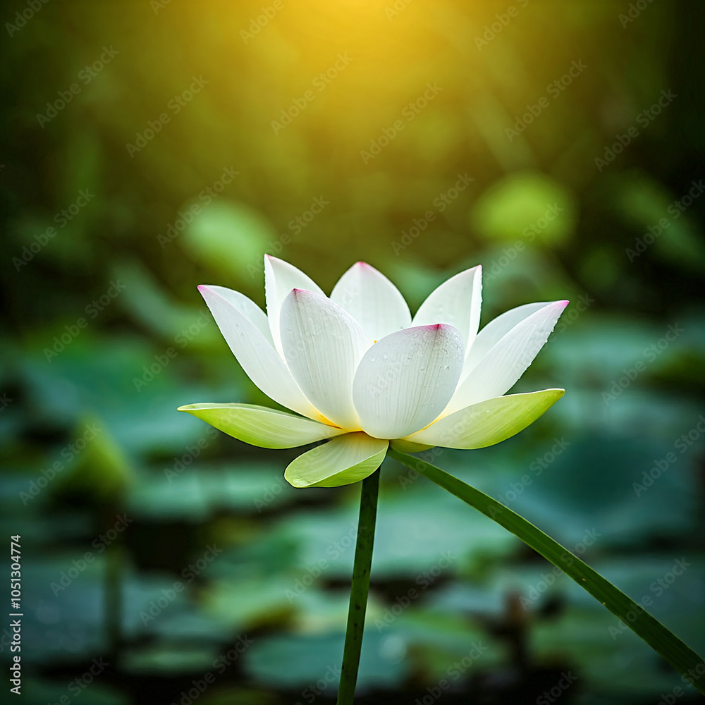 Obraz premium white lotus flower