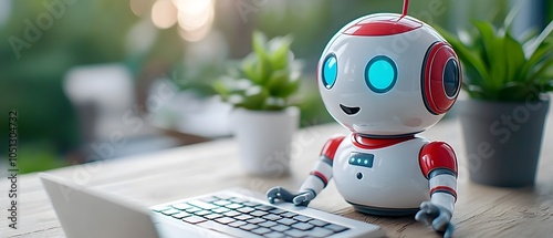 Intelligent AI powered chatbots seamlessly integrating into virtual business interfaces enabling efficient communication customer service and workflow automation for modern enterprises photo