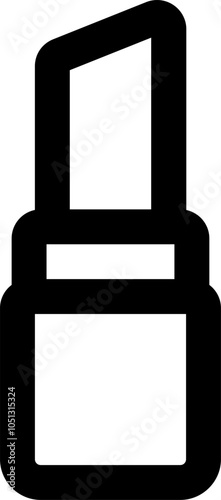 UI lipstic Vector Icon Illustration. Line Style