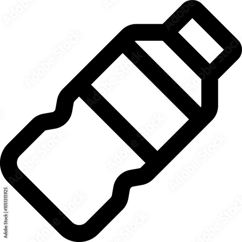 UI mineral water Vector Icon Illustration. Line Style