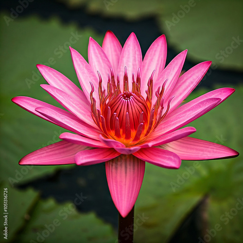 pink water lilly