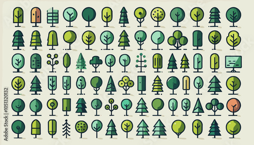 Conceptual vector illustration of tree.